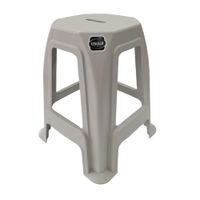 Nivalmix-Banqueta Nova Plastico -01-Cinza Claro - 1086 - Usual Utilidades-2518444